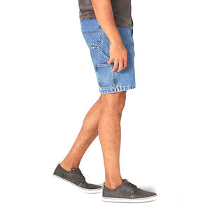 Shorts de Mezclilla Rectos de Color Azul Claro, de Buena Venta, con Logotipo Propio, del Mejor Proveedor, Diseño Único, Cómodos y Suaves al Tacto - Product Image 3