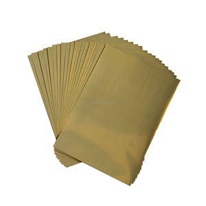 Tear & Chống Xước Có Thể In Pet Bàn Chải Vàng/Bạc Vinyl Dính Kim Loại Vàng Sticker Giấy Cho Huy Chương/Giấy Chứng Nhận - Product Image 1