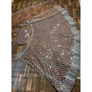 ชุดราตรีที่สวยงามชุดแฟนซี lehenga choli กับ dupatta สำหรับงานปาร์ตี้ - Product Image 4