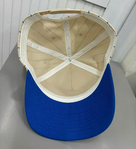 Gorras de Béisbol Personalizadas de Dos Tonos con Rayas Estilo Marco, Fábrica de Gorras VN, Gorras Deportivas con Logotipo Personalizado, Gorras de Algodón a Rayas, Detroit Lion - Product Image 4