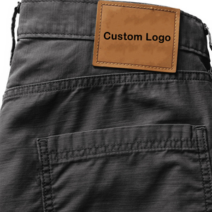 Pantalon cargo ample et droit tendance pour homme en sergé de coton, multi-poches, style décontracté, vêtements de travail personnalisés, fabricant OEM - Product Image 5