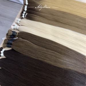 Cheveux naturels brésiliens en vrac, couleur claire, qualité supérieure, avec pointes en kératine, pour perruques, prix d'usine vietnamien, vente en gros - Product Image 5
