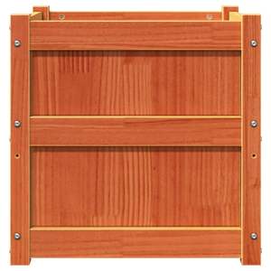 Jardinière en bois de pin massif brun ciré 19,7x19,7x19,7 po – Pots et jardinières - Product Image 6