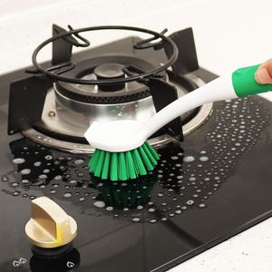 Set di 2 Spazzole per Piatti con Manico e Raschietto Integrato per Lavello, Pentole e Padelle - Spazzole per Pulizia Facile - Product Image 3