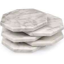 Eco-Friendly Marble <b>Coasters</b> Durable <b>Heat</b> Resistant Beverage <b>Coaster</b> Set - Product Image 5