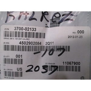 โอริง คาลเรซ AS-568A รุ่น K # 107, คอมพาวด์: 2037, AMAT - อุปกรณ์และชิ้นส่วนเซมิคอนดักเตอร์ระดับโลกที่เชื่อถือได้ที่ - Product Image 1