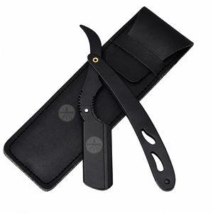 มีดโกนหนวด XPERSIS รุ่น Professional Finger Insert Handle Barber Straight Edge สีดำลายมังกร - Product Image 6