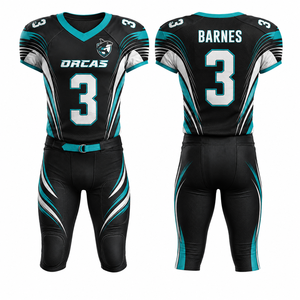 Uniforme de Fútbol Americano Personalizado al por Mayor, Corte Holgado, Corte Regular, Corte Atlético, Corte Profesional, Corte para Lineman, Sin Relleno - Product Image 1