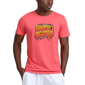 Vente en gros OEM T-shirt de sport pour hommes, musculation, fitness, manches courtes, évacuation de l'humidité, haut de sport, quantité minimale de commande bas directement d'usine - Product Image 6