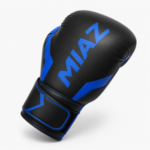 ถุงมือชกมวย MIAZ น้ำหนักเบา สีชมพู-ดำ หนัง PU ปิดด้วยสายรัด เหมาะสำหรับทุกเพศ ราคาถูก ขายดีที่สุด รับสั่งทำพิเศษ - Product Image 3
