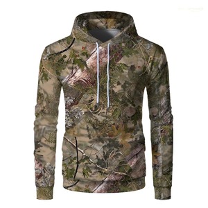 Wholesale Hunting Outdoor <b>Camo</b> Men Hoodie High Quality Custom Logo Hunting Hoodie - Product Image 3