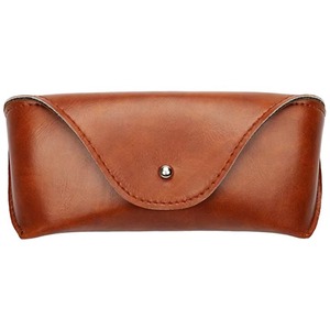 Vintage Full Grain Leather Sunglasses <b>Case</b> Durable Soft Lining <b>Spectacle</b> Protector Bulk Export Quality LGC-0053 - Product Image 1