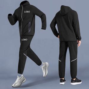 High Quality Hot Selling Bulk Wholesale Men's Plus Size Custom Design Fleece Cotton Tracksuit Sweatsuit Jogging Hoodie Set - Product Image 1