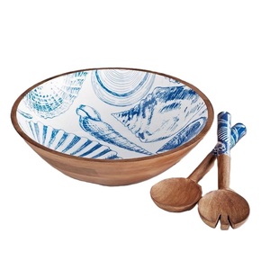 Recién Llegado, Diseño de Lujo, Último Diseño, Tazón de Madera de Acacia, Estilo Único, Tazón de Madera para Ensaladas o Frutas con Cucharas - Product Image 2