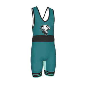 Custom Logo Sublimation Breathable Plus Size <b>Adjustable</b> <b>Strap</b> Short Sleeve Sportswear Camo Weightlifting Adult Wrestling Singlet - Product Image 2