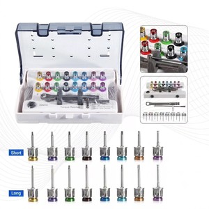 SHAHZIK INTERNATIONAL Kit Universal de Implantes Dentales, Llave Dinamométrica, Destornilladores, Empuñadura Ergonómica, Acero Inoxidable, CE - Product Image 1