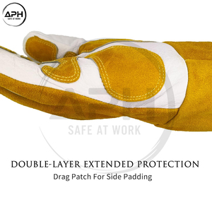 Gants de soudage à l'arc personnalisés avec logo, résistants aux hautes températures, les meilleurs gants de travail - Product Image 4
