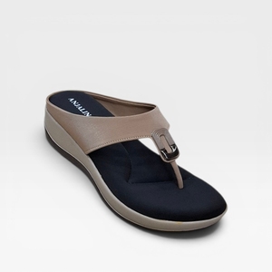Sandales compensées tendance et confortables pour femmes, avec bride à boucle, coussinets souples et antidérapantes pour le quotidien - Product Image 1