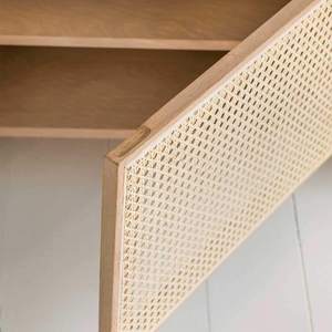 Mueble de Salón Moderno de Madera con 3 Puertas Perforadas, Mueble de Almacenamiento de Estilo Escandinavo para Decoración del Hogar - Product Image 2