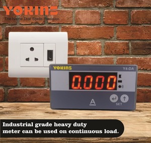 Amperímetro Digital de CC Yokins Y4-DV -/75mV Shunt, Pantalla de 4 Dígitos, Precisión Clase 1.0, Monofásico, Medidor de Panel de 96x48mm, 1 Año de Garantía - Product Image 1