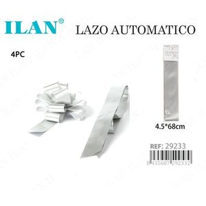 Il Automatic Bow 4,5x68 cm Argento 4 pezzi per confezioni regalo - Product Image 3