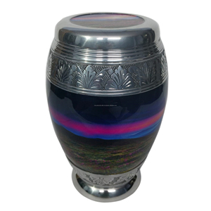 Urnas de cremación modernas Urna de mariposa clásica grande para cenizas humanas funerarias EE. UU. Metal Divino - Product Image 5