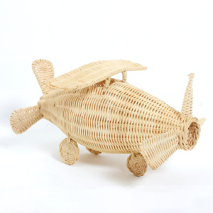 Avions jouets pour enfants, prix le plus bas, en rotin naturel tressé, jouets interactifs pour bébés - Product Image 3