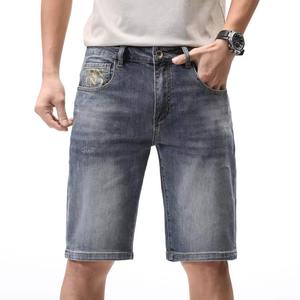 Pantalones Cortos de Mezclilla para Hombre, 100% Algodón, Cintura Elástica, Casuales, Transpirables, de Verano, Marca Personalizada, Jeans Cortos de Moda, Venta al Por Mayor, OEM, ODM, Nuevos - Product Image 5