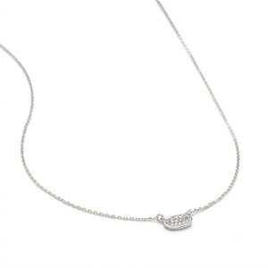 สร้อยคอจี้เพชรทรงรีมอยส์ซาไนต์แบบฝังหนามเตย ทองชุบสีเหลือง 14K - Product Image 3
