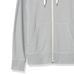 Manufacturer Streetwear Blank Men Heavyweight 100% Cotton Summer Breathable ODM Custom Zipper-Up Hoodies - Product Image 4