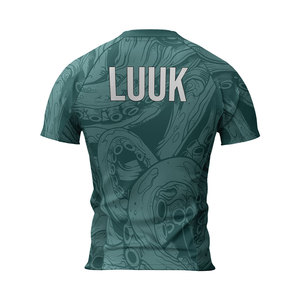 Custom Printed <b>Compression</b> <b>Shirt</b> <b>Men's</b> Short Sleeve Crew Neck Quick Dry Polyester Sportswear All Seasons Athletic Top - Product Image 2