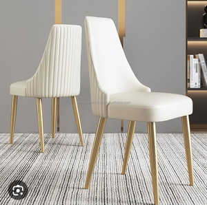 Chaise de salle à manger de luxe moderne européenne en bois massif et métal avec accoudoirs, écologique, pour hôtel, maison ou bureau - Product Image 6