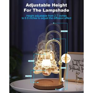 Lampe chauffe-bougie améliorée à intensité variable, réglable en hauteur, pour cire fondue et bougies en pot, cadeau d'anniversaire - Product Image 2
