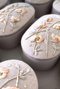 Gifty craft Custom Modern Promotional Birthday Ramadan Wedding Cotton <b>Cookie</b> Packaging <b>Boxes</b> Embroidery Luxury Design - Product Image 5