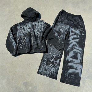 Ensemble de survêtement de sport pour homme OEM, tenue de sport pour homme et ensemble assorti de course pour homme pour les marques de vêtements - Product Image 5