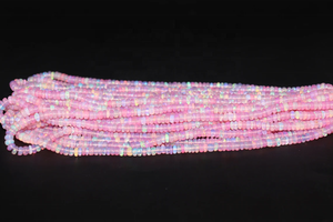 4-5mm perles rondelle d'opale éthiopienne rose lisse pour pierres précieuses naturelles pour la fabrication de bijoux - Product Image 5