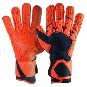 Football Goalkeeper Gloves PU <b>Full</b> Finger Non <b>Slip</b> Breathable Adjustable Wrist Strap Hook Loop Closure Unisex Silicone Printing - Product Image 3