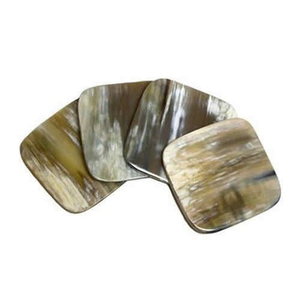 Handmade Luxury Horn <b>Coasters</b> for Special Occasions Premium Buffalo Horn <b>Coasters</b> for Dining Experience Natural Horn <b>Coaster</b> <b>Set</b> - Product Image 2