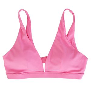 Sujetadores deportivos de cuello en V profundo para mujer, con espalda en U, estilo crop, de impacto, con relleno, tirantes, sexy, para fitness, 1 unidad/3 unidades - Product Image 1