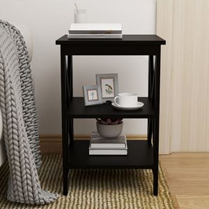 Oxford <b>Small</b> <b>Side</b> <b>Table</b> with Black MDF Material Legs for Living Room Furniture - Product Image 2