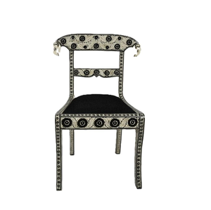 Chaises de salle à manger en os incrusté pour des espaces élégants, style moderne avec options de taille personnalisées, options d'incrustation haut de gamme - Product Image 3