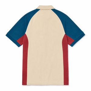 Polo personnalisé pour homme, color block, broderie vintage, manches courtes, coton respirant, vêtements de sport décontractés, tee-shirt de golf, vente en gros - Product Image 3