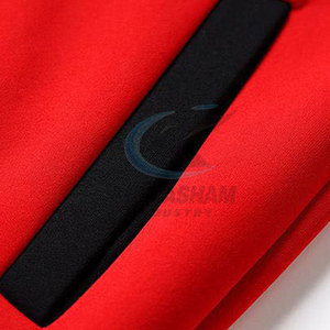 Blouson universitaire homme d'extérieur à col montant et logo frontal, faible MOQ, en laine respirante et écologique, personnalisable - Product Image 4