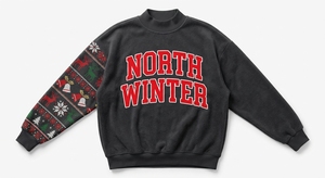 Christmas Festive Mock Neck Pullover Holiday Seasonal Printed Sweatshirt Long Sleeve Casual Top Winter Fashion Clothing - Product Image 6