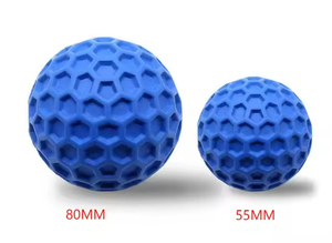 Jouet pour chien Lynpet en caoutchouc souple - Forme nid d'abeille, balle à picots couineuse, étanche, pour le nettoyage des dents des chiots et l'utilisation en intérieur/extérieur - Product Image 6