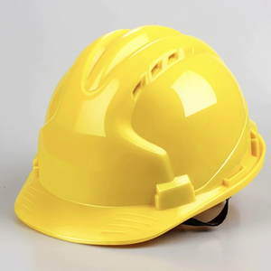 Nationale Standaard Abs Bouwhelm Verdikte Beschermende Gele Helm Ademende Anti-Impact Feature Veiligheid Eerst - Product Image 1