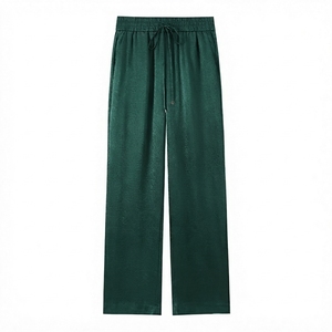 Custom 2026 Wholesale Heavy Weight Sweatpants Gym Plain <b>Joggers</b> Casual Wide <b>Leg</b> Pants <b>Women</b> <b>Straight</b> Solid Color Trousers - Product Image 2