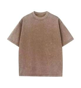 T-shirt personnalisé de haute qualité, effet délavé, mode streetwear, coton/polyester, service OEM - Product Image 5