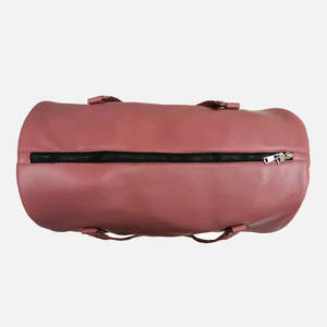 Bolsa de Viaje de Cuero Genuino Color Granate Premium con Gran Capacidad de Almacenamiento y Compartimento Separado para Zapatos - Product Image 5
