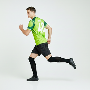 Maillot de football imprimé par sublimation en vert, designs personnalisés, maillot de football formel, produit tendance, vêtements de sport - Product Image 3